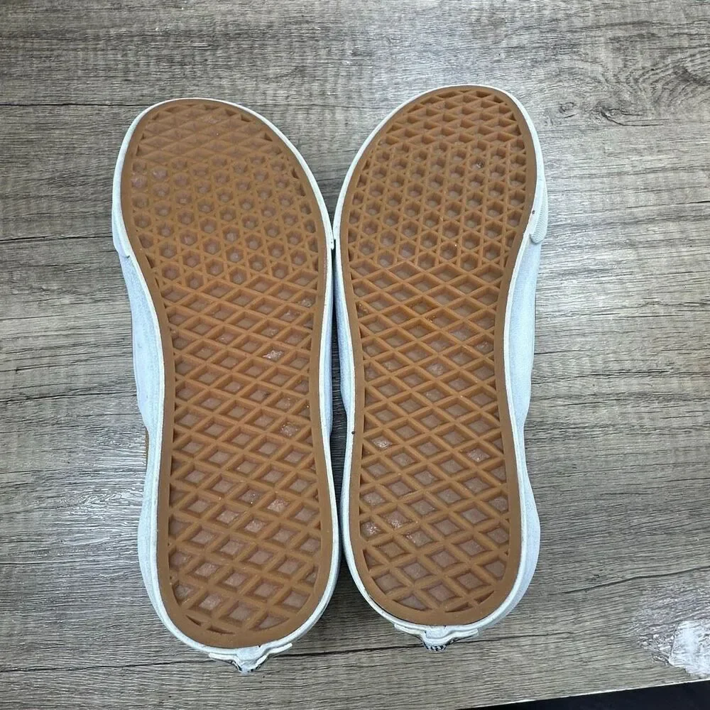 Vans~Women's~Camel‎ Suede/Cloth Classic Slip On Sneakers~Size 7.5